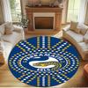 Parramatta Eels Print Round Rug, Washable Floor Carpet, For Entryway Dorm Laundry Room Office Study, Home Decor Birthday Christmas Gift