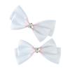 Ribbon Bow Hair Clip 2000s Style Side Clip Bow Diamante Gothic Bow Style Large Bowknot Balletcore Large Size