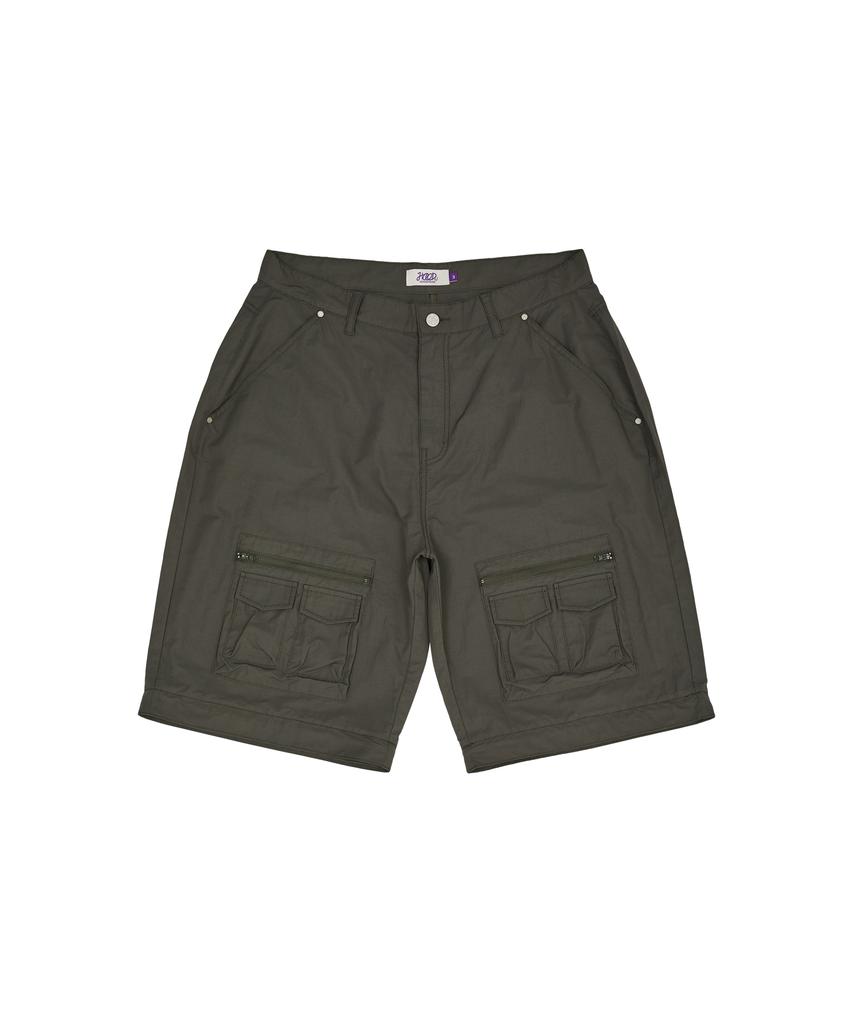 HOODHOOD Multi-Pocket Utility Detachable Pants Charcoal