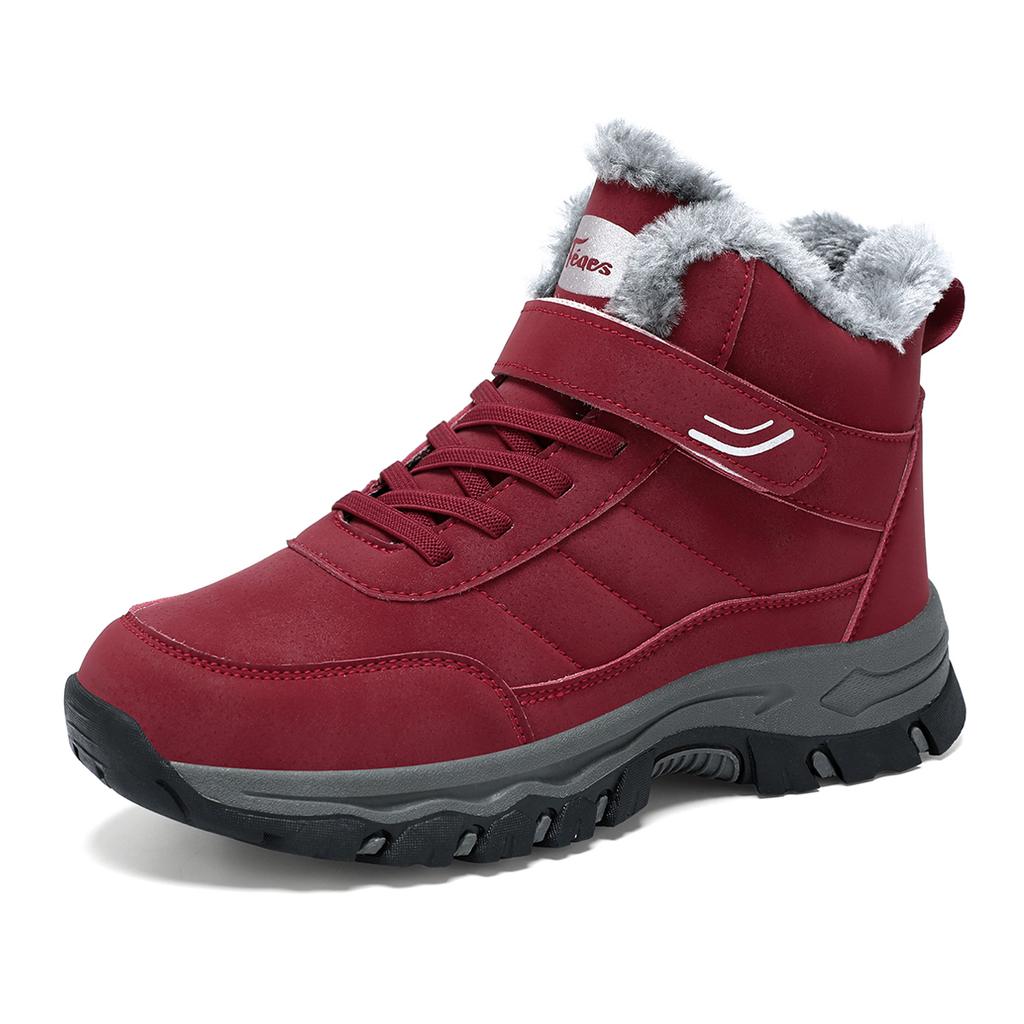 TUINANLE Women's Soft Bottom Non-Slip Velvety Winter Boots - Warm Old Beijing Style Snow Boots Men Cotton Shoes