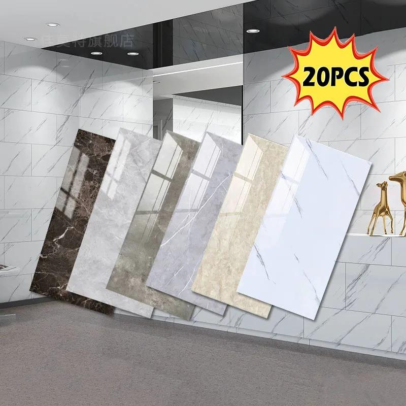 60X30cm Vinyl Self-adhesive Tile Wall Sticker Waterproof Sticker for Bathroom Livingroom Decor for Wall Wallpaper Kitchen