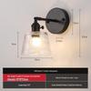 Nordic Amber Glass Wall Lamp - Green Retro Style for Restaurant, Coffee Shop, or Bedside