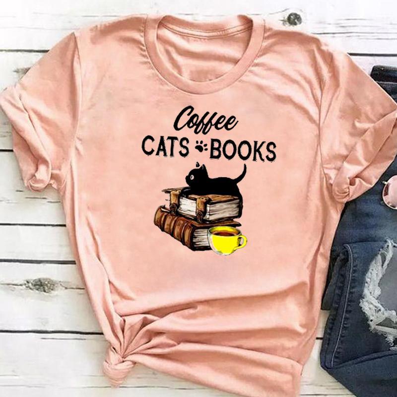 

Летний топ с круглым вырезом и рисунком кошки, модная повседневная женская футболка с коротким рукавом из чистого хлопка 3XL