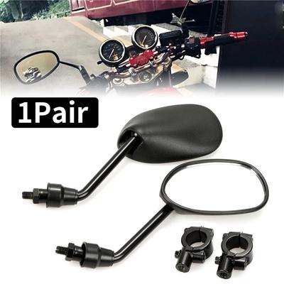 2pcs 8/22mm Handlebar Universal Motorcycle Mirrors Scooters Rear/Side View Mirrors Cafe Racer Parts for Harley Suzuki Yamaha