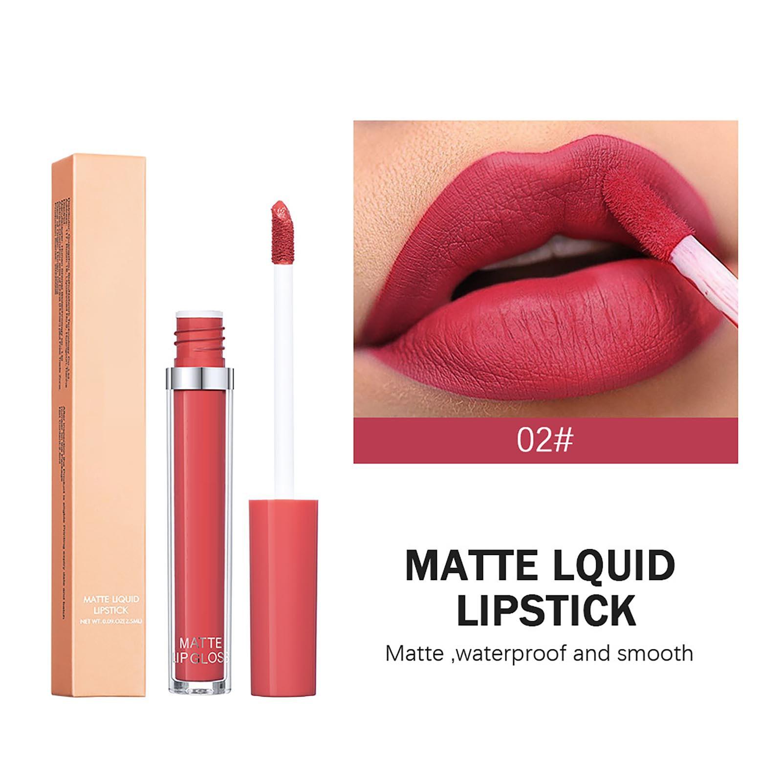 

12 цветов блеска для губ, антипригарная бархатная помада для губ 2,5 мл One Size