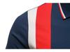 2021 Summer Color Block Striped Polo Shirt: European Size Men's Casual Short Sleeve T-Shirt