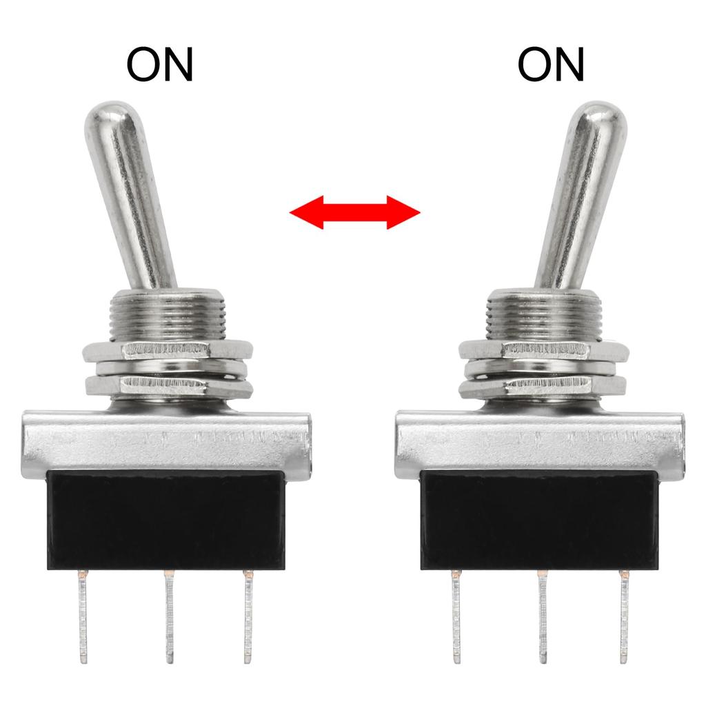 Heschen Car Toggle Switch, KN3D-102, ON/OFF SPST 3 Pin 2 Position 12VDC 25A with Waterproof Cap