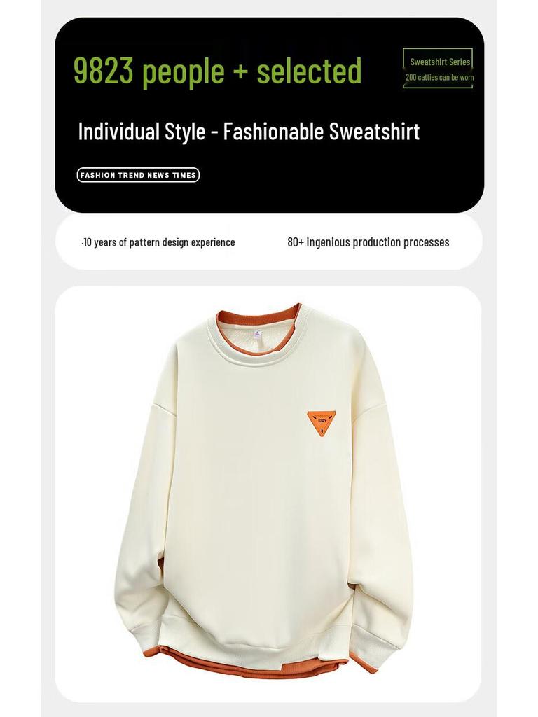 NASA MARVEL Men's Fleece-Lined Layered Sweatshirt