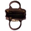 MIU MIU Logo de Letras Ganchillo Correa de Hombro Ajustable Bolso Tote de Rafia Bolso de Compras Bolso Tote para Mujer Marrón Castaño 5BA283_ADO1_F0966_V_OOO