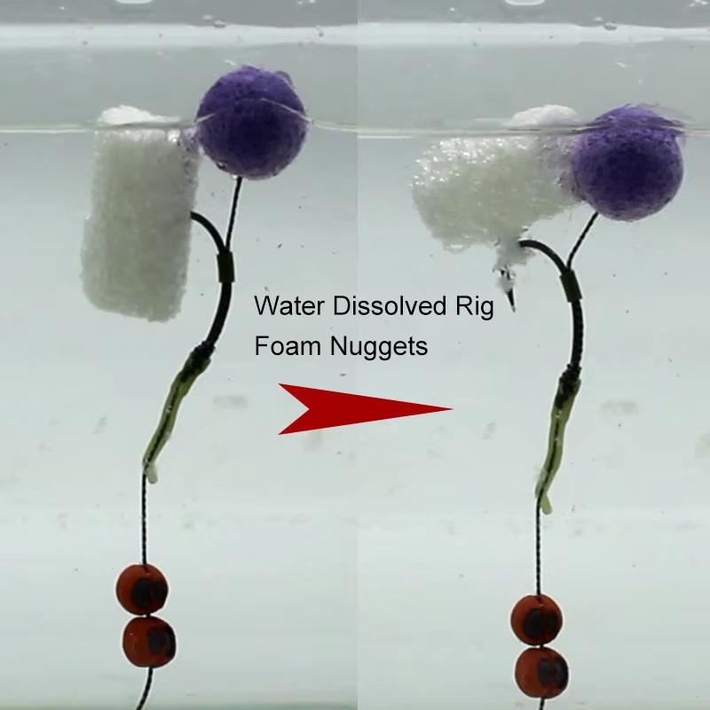 1Bag Carp Fishing PVA Nuggets Water Dissolving Pop Up Boilies Hair Rig Fishing Lure For Carp Fishing Accessories