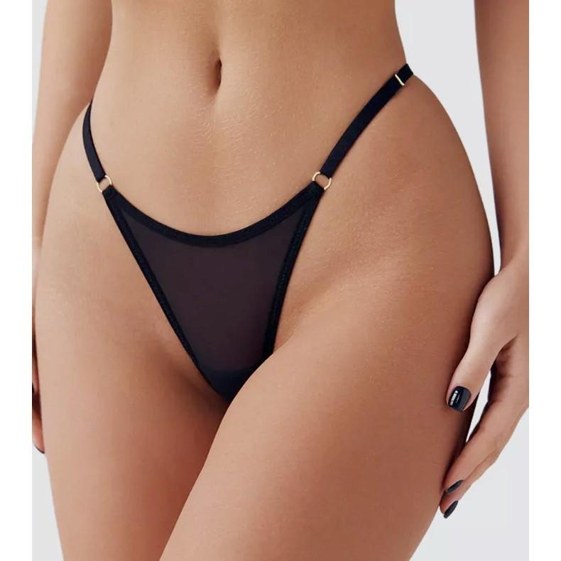 Women's panties thong mesh see-through bikini coercion abstinence hip lift