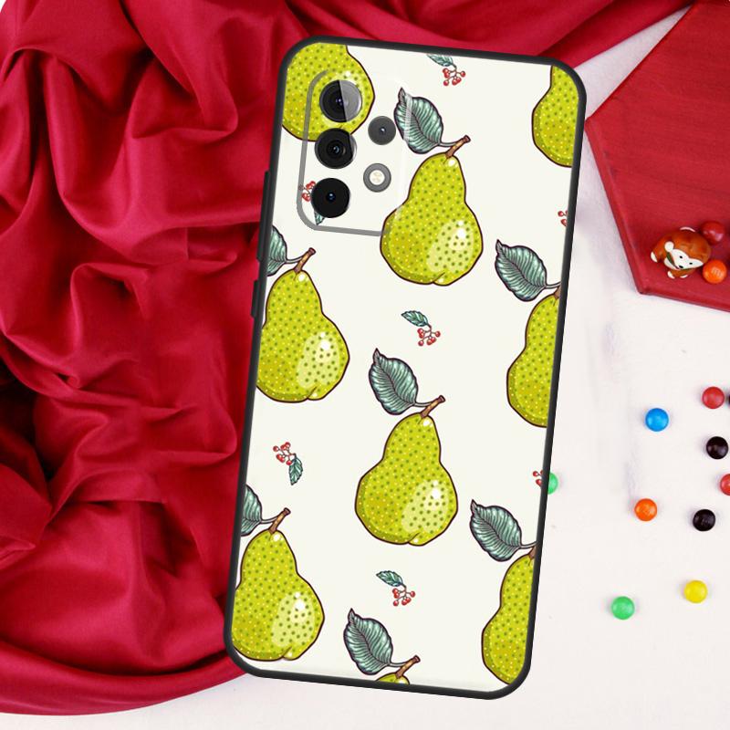Avocado Birne Papaya Frucht Für Samsung Galaxy A56 A36 A26 A16 A05 A06 A22 A32 A52 A54 A34 A14 A55 A15 A53 A33 A35 Hülle