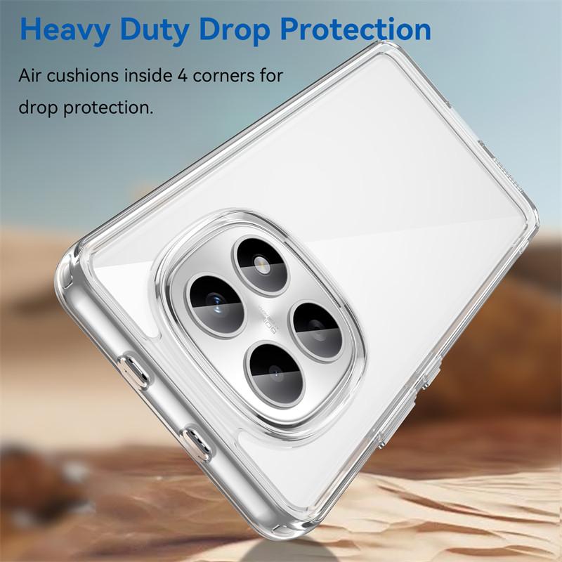 For Xiaomi Redmi Note 15 5G China Case Xiaomi Redmi Note 15 5G China Cover Clear PC + Silicone Shockproof Protective Phone Cover