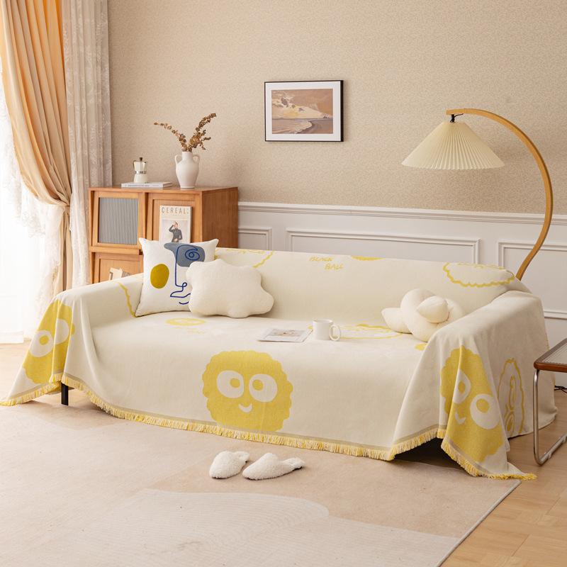 

Шенилловая накидка мультяшное диванное полотенце утолщенное нескользящее зимнее покрытие для диванной подушки полотенце 180*130