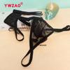 YWZAO Tapón Anal Insertable Ropa Interior Masculina Tanga Encaje Negro N12