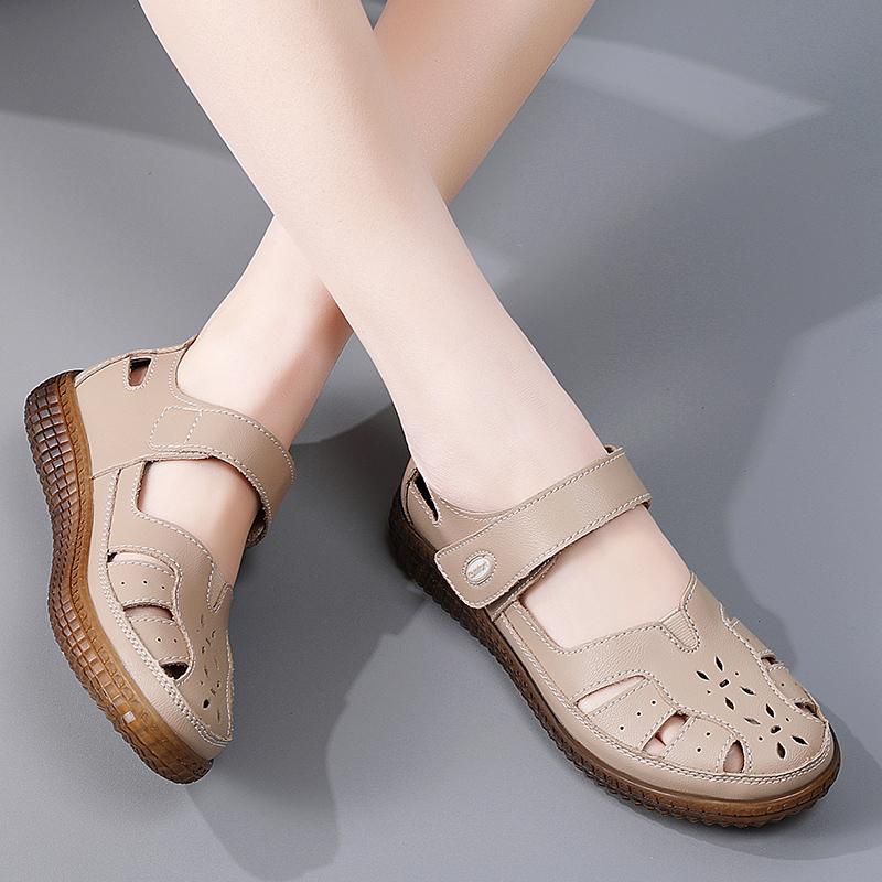 35-42 Dámské Letní Nadměrné Velikosti Prodyšné Módní Děrované Boty Ležérní Dámské Boty Sandály Zahradní Boty