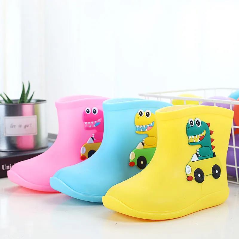 WTEMPO Klassische Kinderschuhe PVC Kinder Baby Cartoon Schuhe Wasserschuhe Wasserdichte Regenstiefel Kleinkind Mädchen und Jungen Regenstiefel