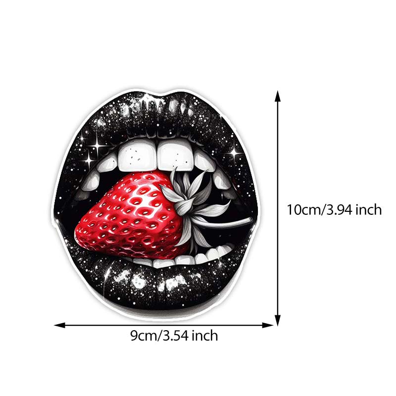 

Beautiful Lips Car Stickers Waterproof Vinyl Decals Auto Body Window Bumper Decor Motorcycle Helmet Stickers TM191 A-10cm Longest Side