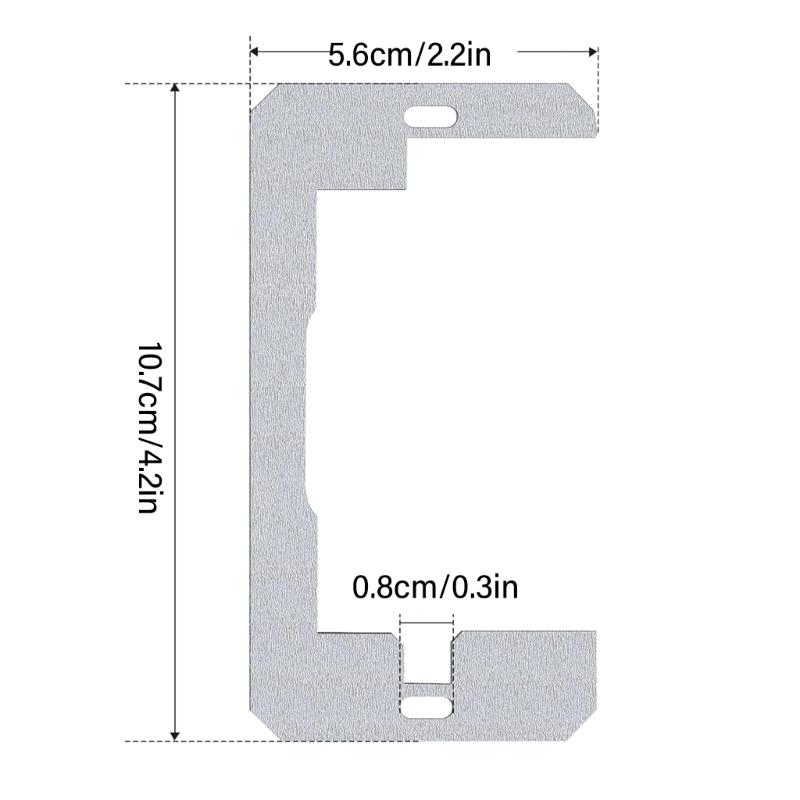 10pcs Metal Receptacle Shims Flush Fit Outlet Leveler Plates Simple Install for Perfectly Aligned Electrical Fixtures
