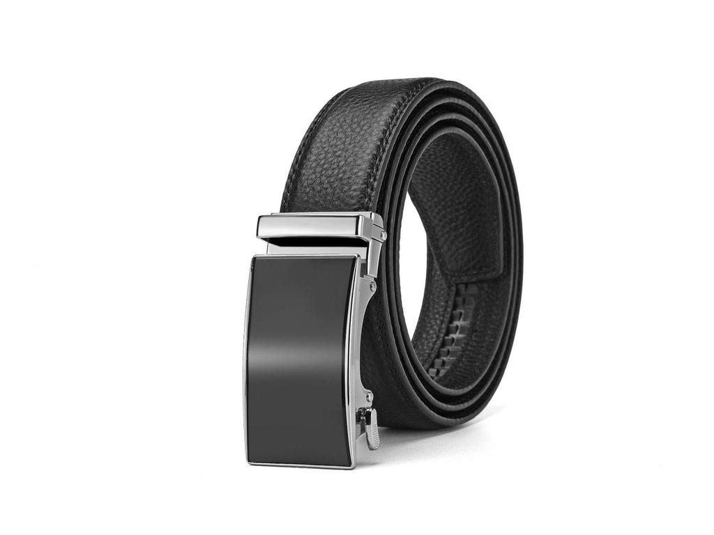 Luxury Men's Top Layer Cowhide Belt with Zinc Alloy Automatic Buckle – Perfect for Business Trousers