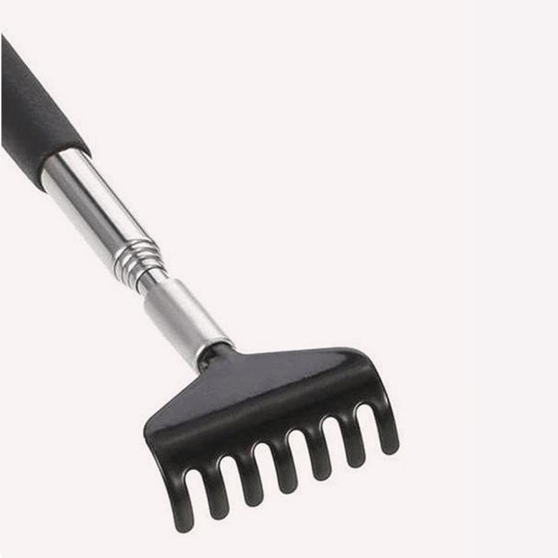Itchy Scratch Retractable Back Gripper Double-Sided with 3 Detachable Gripper Heads Metal Claw/Rake for Hard-to-Reach Areas