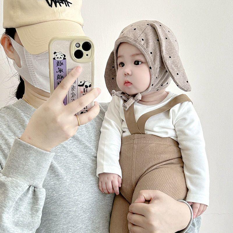 Organic Cotton Baby Beanie With Ear Protection For Winter Season