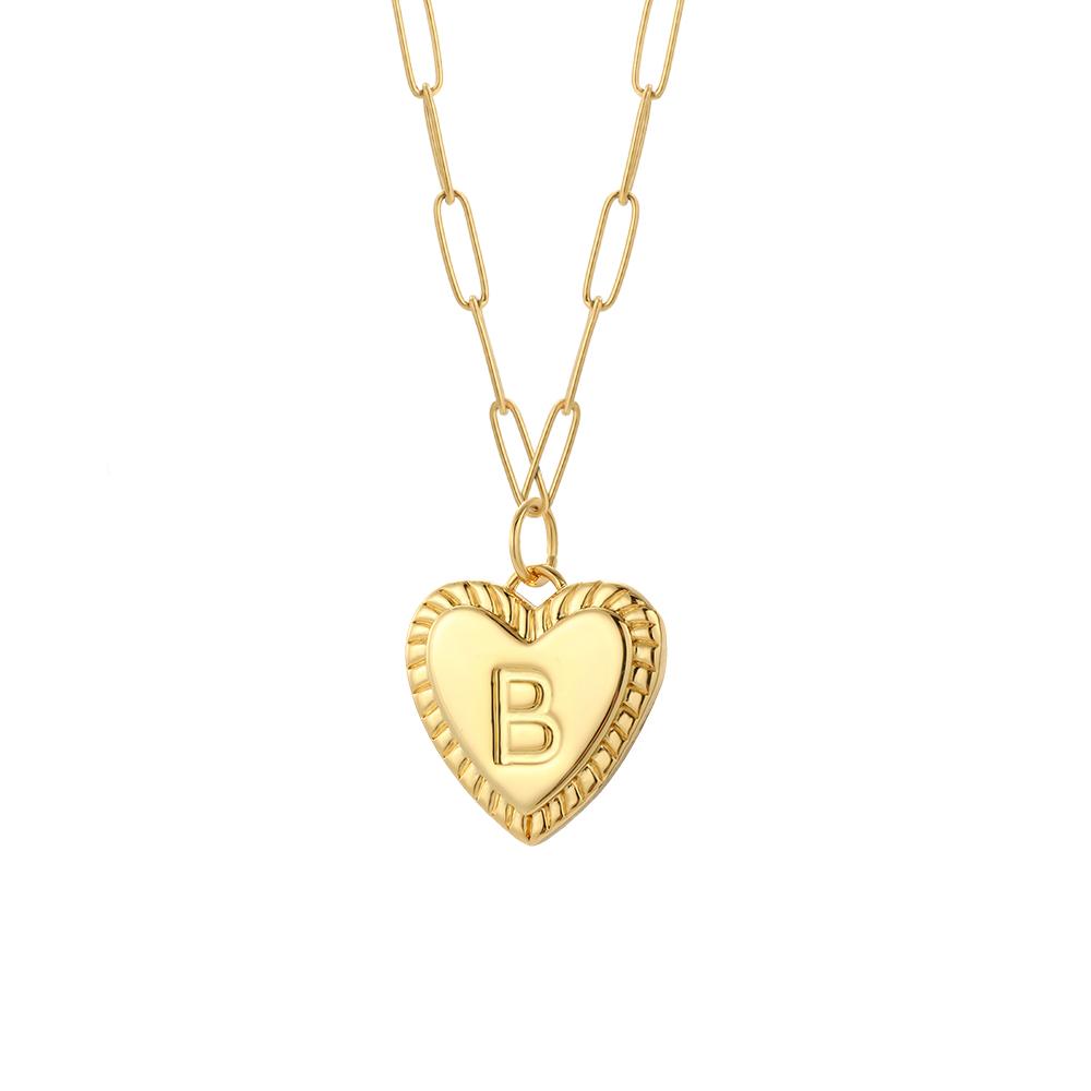 initial Letter Name Necklace for Women A-Z Alphabet Initial Pendant Choker Gold Color Collares Long Stainless Steel Chains Link