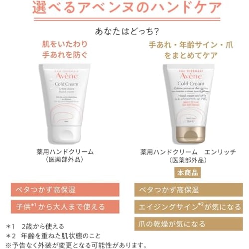 Avene Medicated Hand Cream Enrich 50g | Hand Cream & Hand Care | Cream-Based | Fragrance-Free | For Delicate Skin, Prevents Hand Roughness, Highly Moi