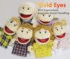 LOMTRATS Familie Handpuppen für Kinder, beinhaltet Opa, Oma, Papa, Mama, Tochter, Sohn mit beweglichem offenen Mund, perfekt für das Geschichtenerzählen