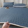 Set Tappetino Rinfrescante in Lattice Estivo Nordico Spesso Pieghevole Materasso Topper per Condizionatore d'Aria con Cinturino Colore Solido Morbido Set Biancheria da Letto