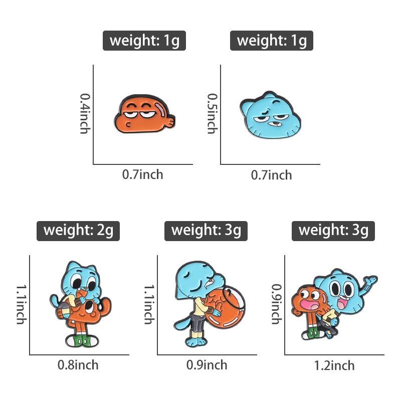 Abenteuer Anime Emaille Pins Custom Comedy Animation Broschen Anstecknadeln Cartoon Lustiger Schmuck Geschenk für Kinder Freunde
