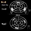 ZISIZ Foldable 304 Stainless Steel Steaming Rack