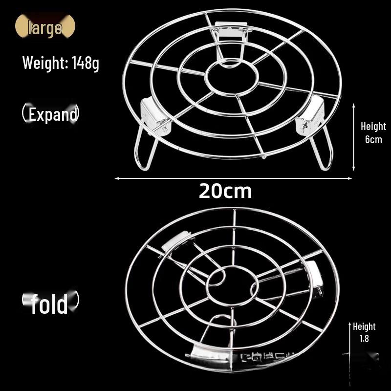 

ZISIZ Foldable 304 Stainless Steel Steaming Rack