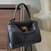 Bolso Tote de Gran Capacidad de Alta Calidad Bolso de Mano Elegante de Cuero Suave Bolso Versátil de Color Sólido para el Trabajo Bolso Cuadrado Popular Exquisito