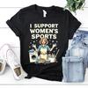 Feminist Sports Shirt I Support Womens Sports Tee Offensive TShirt Washing Cleaning Cooking Graphic Meme Tee