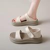 Damen Sandalen Sommer Junger Feenstil Flache Weichsohlige Sandalen Zwei Tragevarianten Rucksack mit Römischen Strandsandalen für Damen