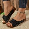 New Large-size Women's Shoes Spring and Summer New One Flower Open-toed Slippers Sandals