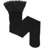 80D Velvet Leg Warmers Women Sexy Lace Top Silicone Hold Up Thigh High Stockings Elastic Nylon Medias  Lingerie