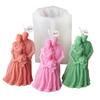 Groom and Bride Shape Silicone Candle Mold Perfect Gift for Art Enthusiasts