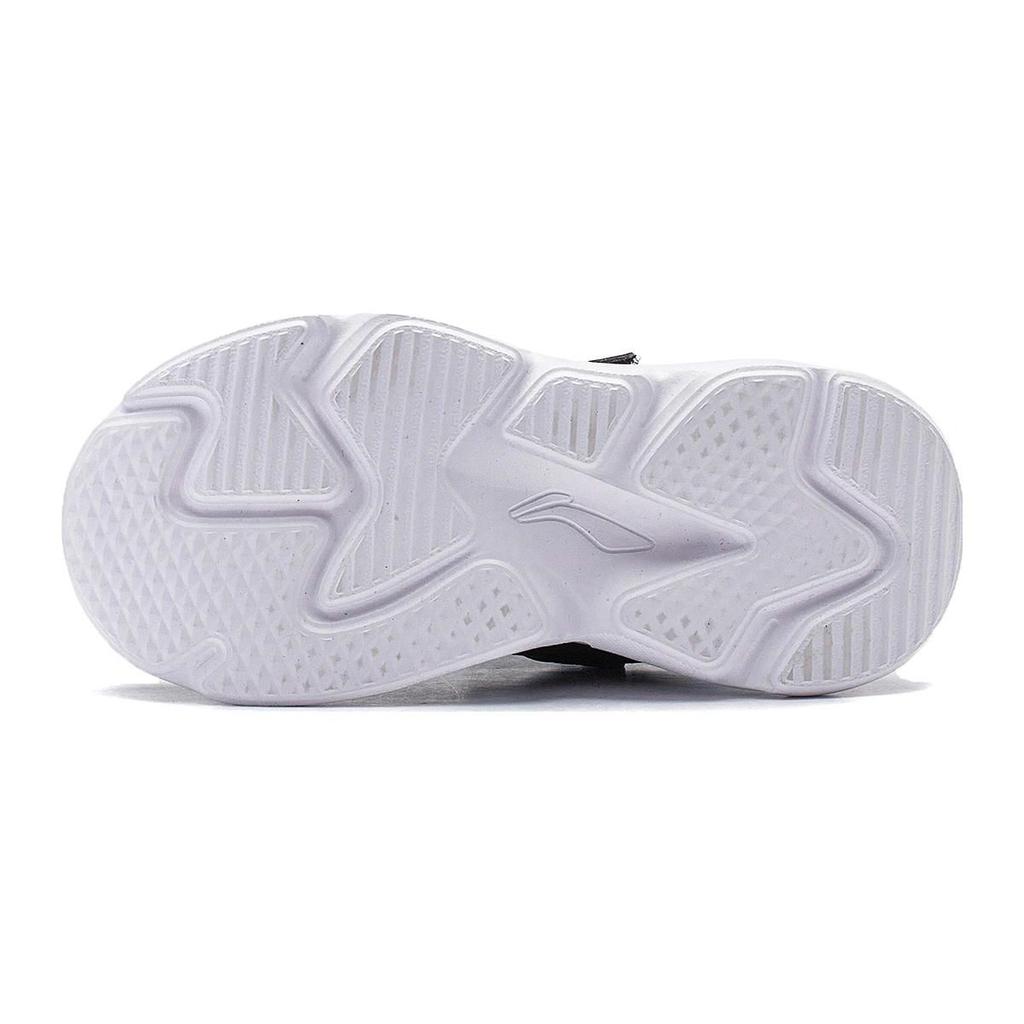 Li Ning Kids Sports Comfortable Non-Slip Wear-Resistant Low-Top Casual Shoes Kids Casual Shoes Black White YKNT152-15