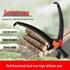 Double Hook High Branch Pruning Saw with Three-Sided Teeth for Garden and Tree Logging