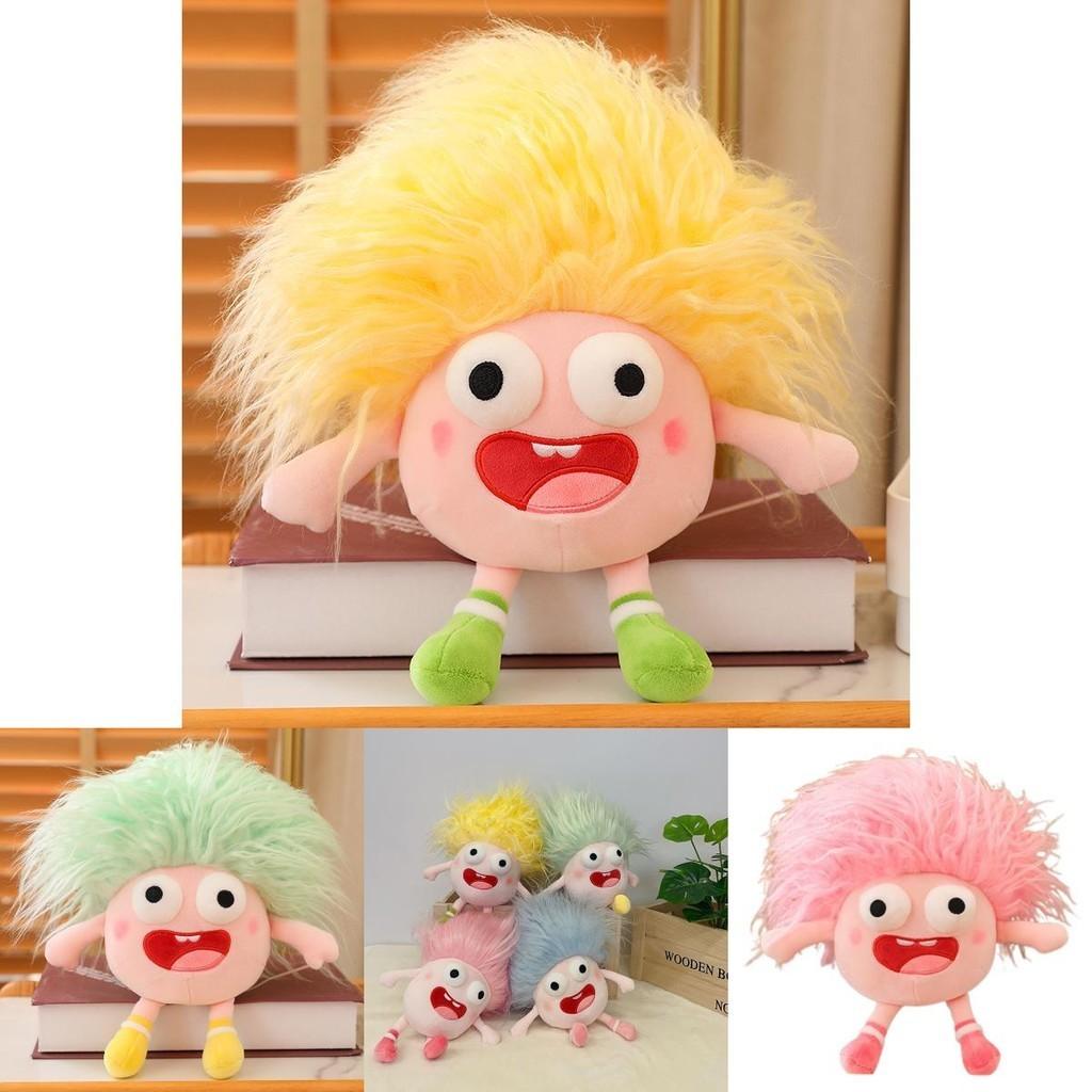 Funny Plush Toy With Big Eyes And Fluffy Hair Perfect For Diy Ugly Dolls In Stock