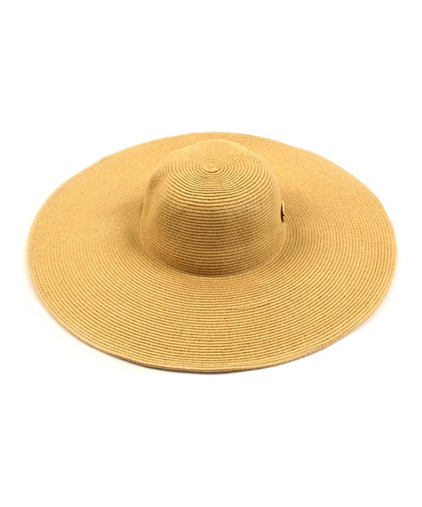Yunibeosyeolkemiseuteuli Long Beige Wire Cloche Hat Gd Summer Fedora