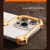 Luxury Metal 3D Hollow Phone Case For iPhone 16 15 14 Pro Max 16Plus 15Pro Aluminum Alloy Track Shell Air Bag Shockproof Cover