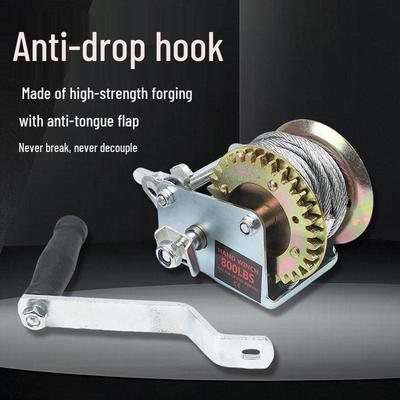 Χειροκίνητος Μοχλός Αυτόματου Κλειδώματος 800 lbs - Μικρός Οικιακός Ανυψωτήρας & Τροχαλία Περιστροφής Σχοινιού