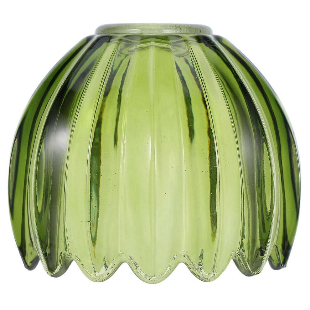 Handcrafted Green Pumpkin Glass Pendant Lamp Shade – Small Artistic Design for Bedroom, Kitchen, Hallway & Bathroom – Decor Accent