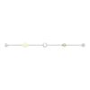Swarovski Mixed Green Plated and Clear Crystal Wish Bracelet White Women's White M