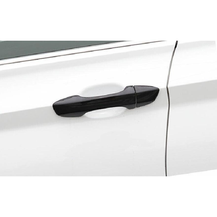 For VW Jetta Mk7 19-24 ABS Black Exterior Side Door Handle Cover Trim 8PCS