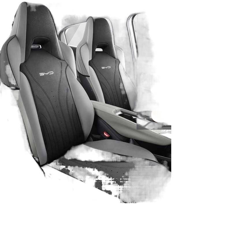 BYD Seagull Seat Cushions: Fits 25 Models, Year-Round Use, Smart Driving Version, Custom Suede, Perforated Covers.