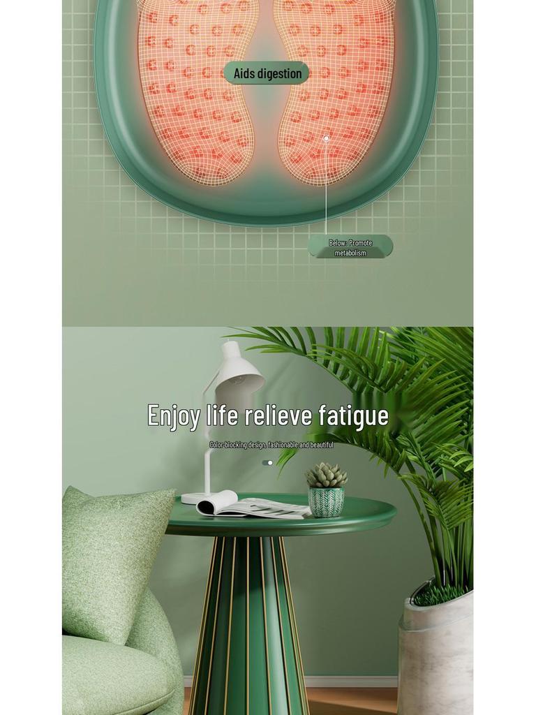 Compact Foldable Foot Bath with Massage & Calf Fumigation Basin